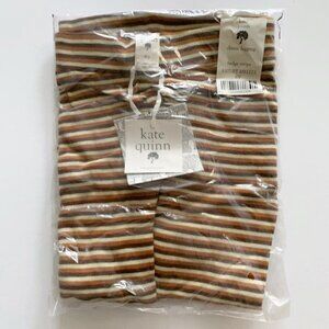 Kate Quinn Organics girl fudge stripe thin rib leggings 6 years